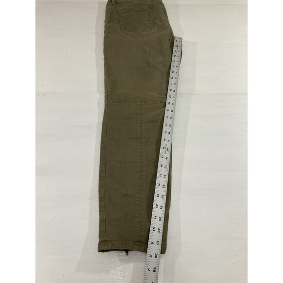 J Crew Women’s 31 Tall Green Chino Pants Ankle Zip Preppy Casual Pockets - Picture 11 of 12